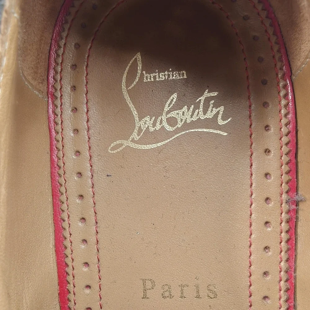 Christian Louboutin Shoes Mens Size‎ 7 Multicolor Slip On Glitter Loafer Casual